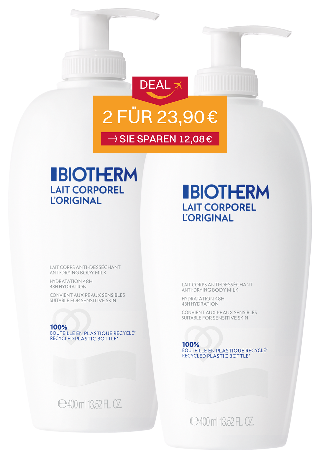 Biotherm Moisturizing Lait Corporel, Anti-Drying Body Milk, 400ml