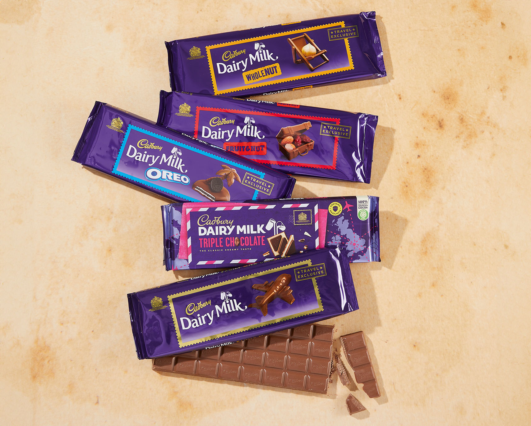 Travel Retail Exclusive Cadbury Schokolade online kaufen Verschiedene Sorten Cadbury Schokolade